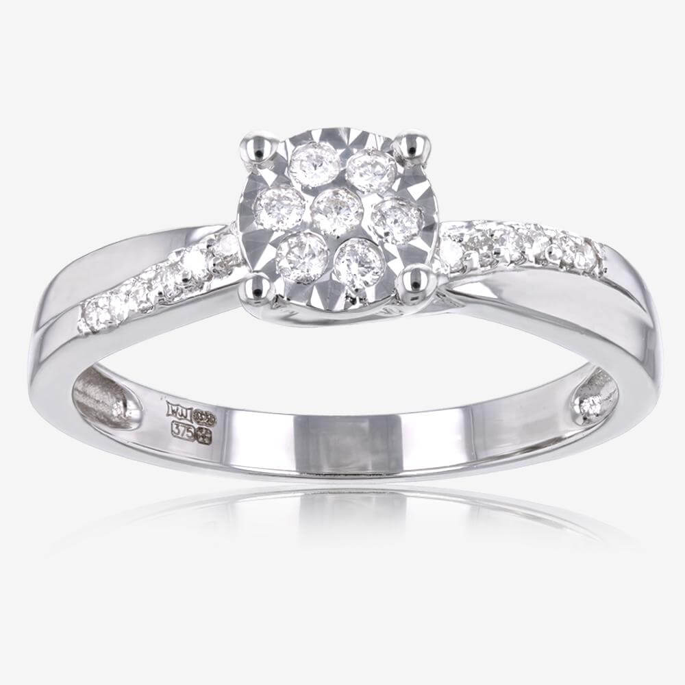 Silver engagement rings warren james