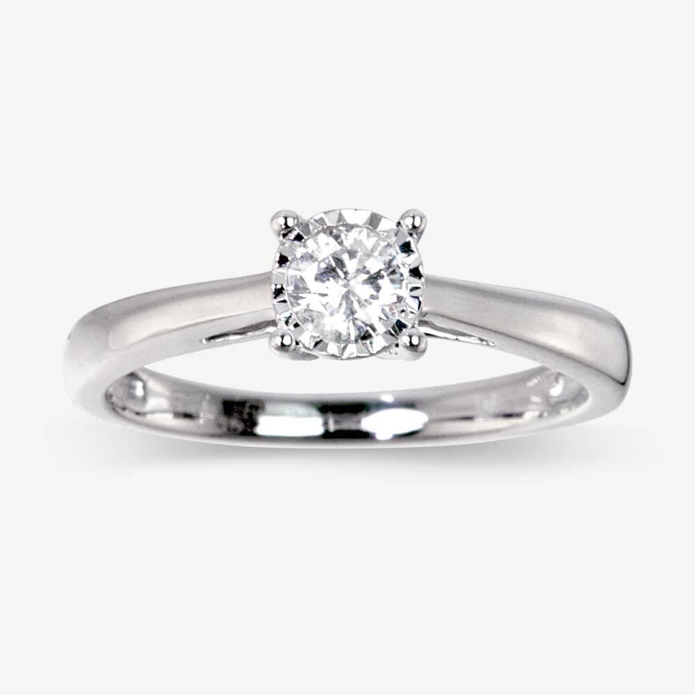 Silver engagement rings warren james