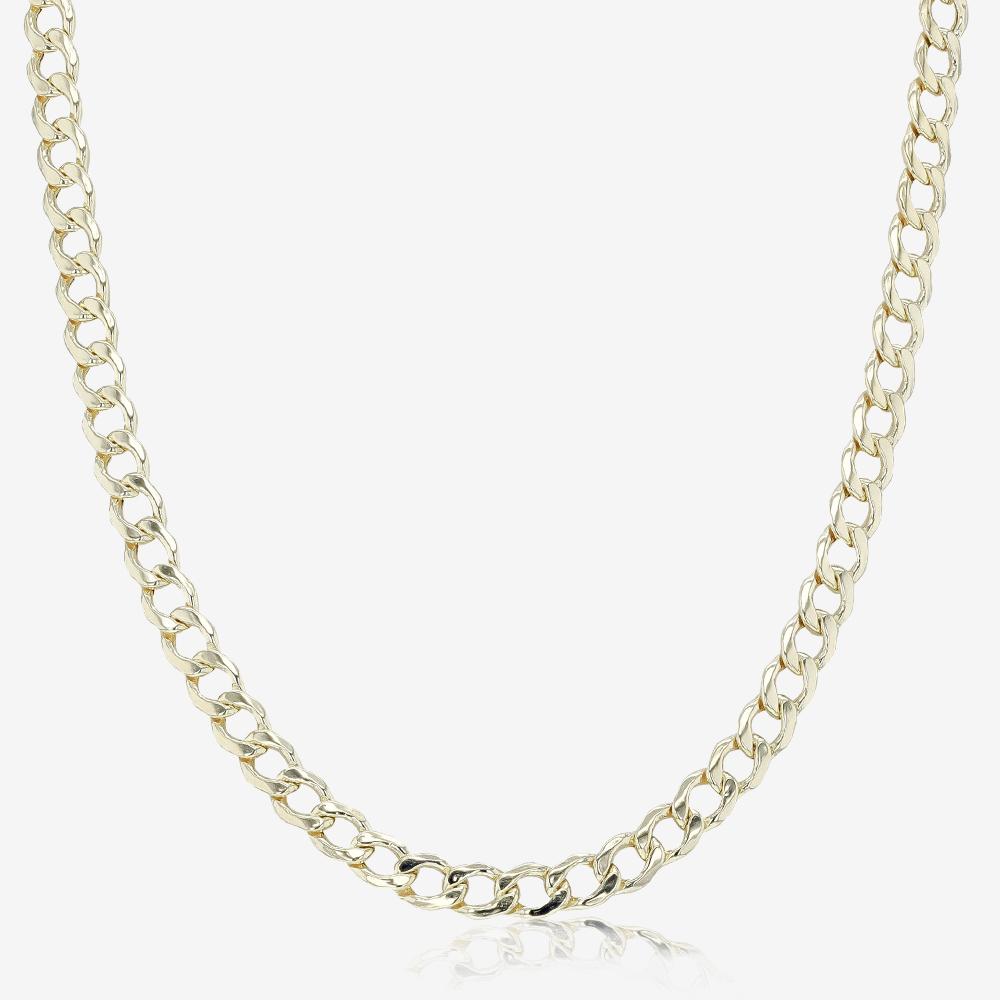 9ct Gold & Silver Bonded 24" Curb Chain