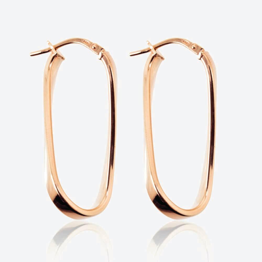 Rosella Sterling Silver Creole Earrings