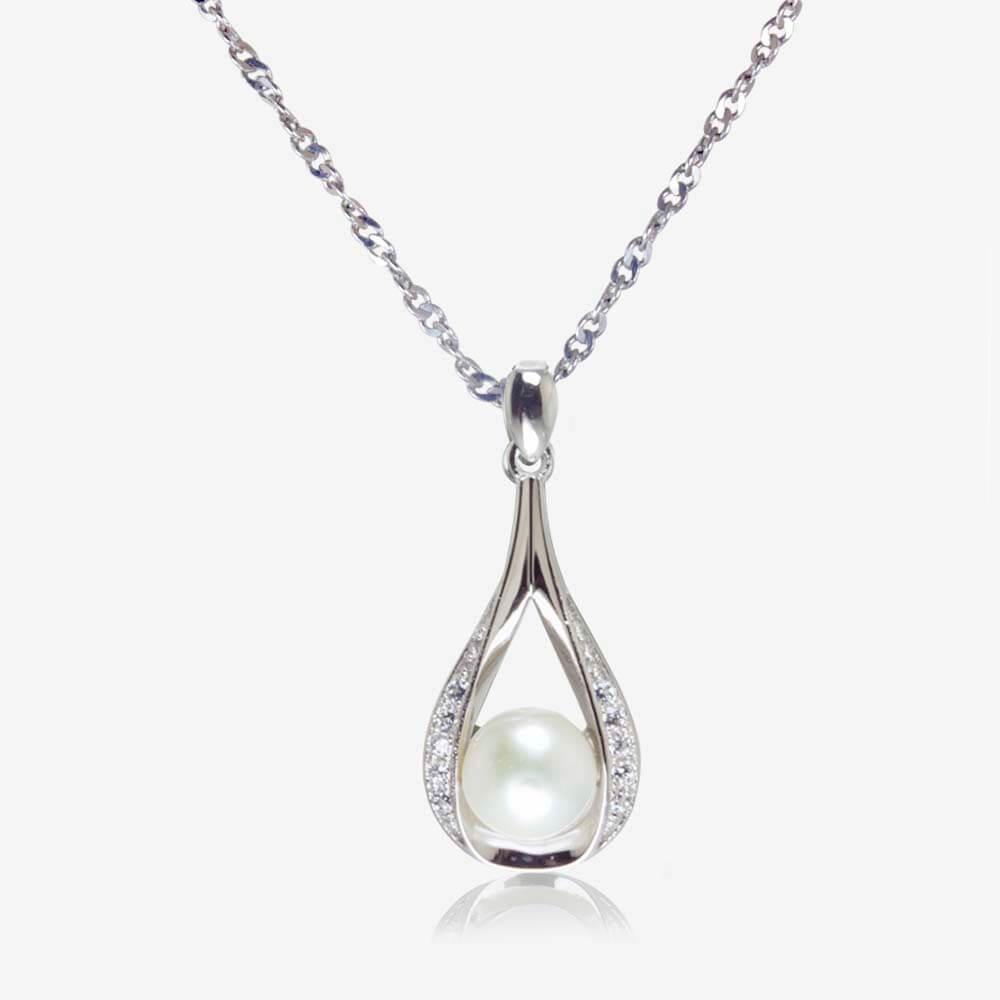 The Suzette Sterling Silver Cultured Freshwater Pearl Necklace