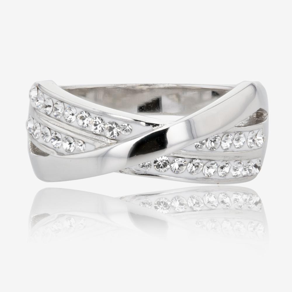 Lucille Sterling Silver Ring Made With Swarovski ® Crystals