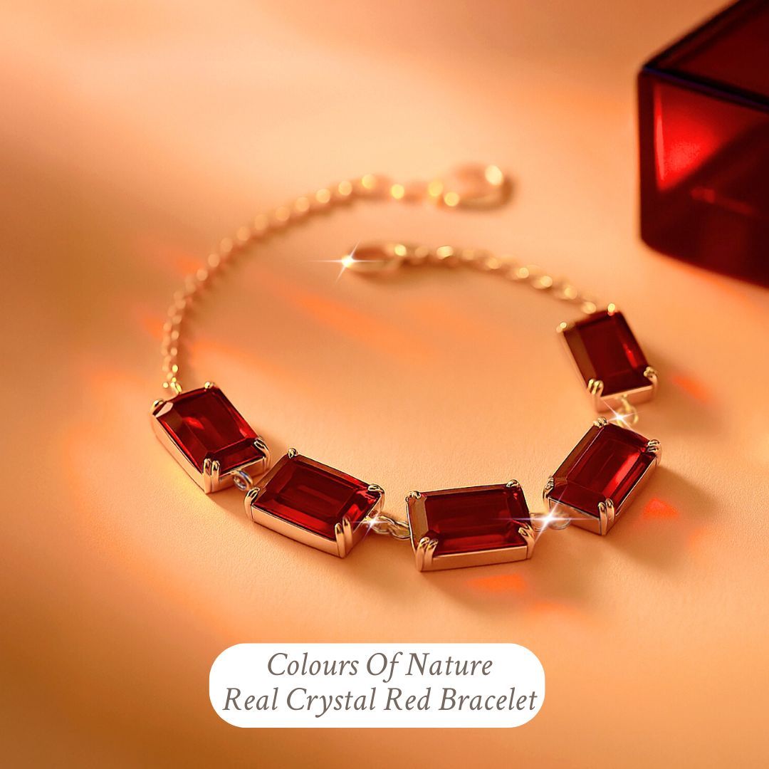 Colours of Nature Red July Birthstone Colour Bracelet