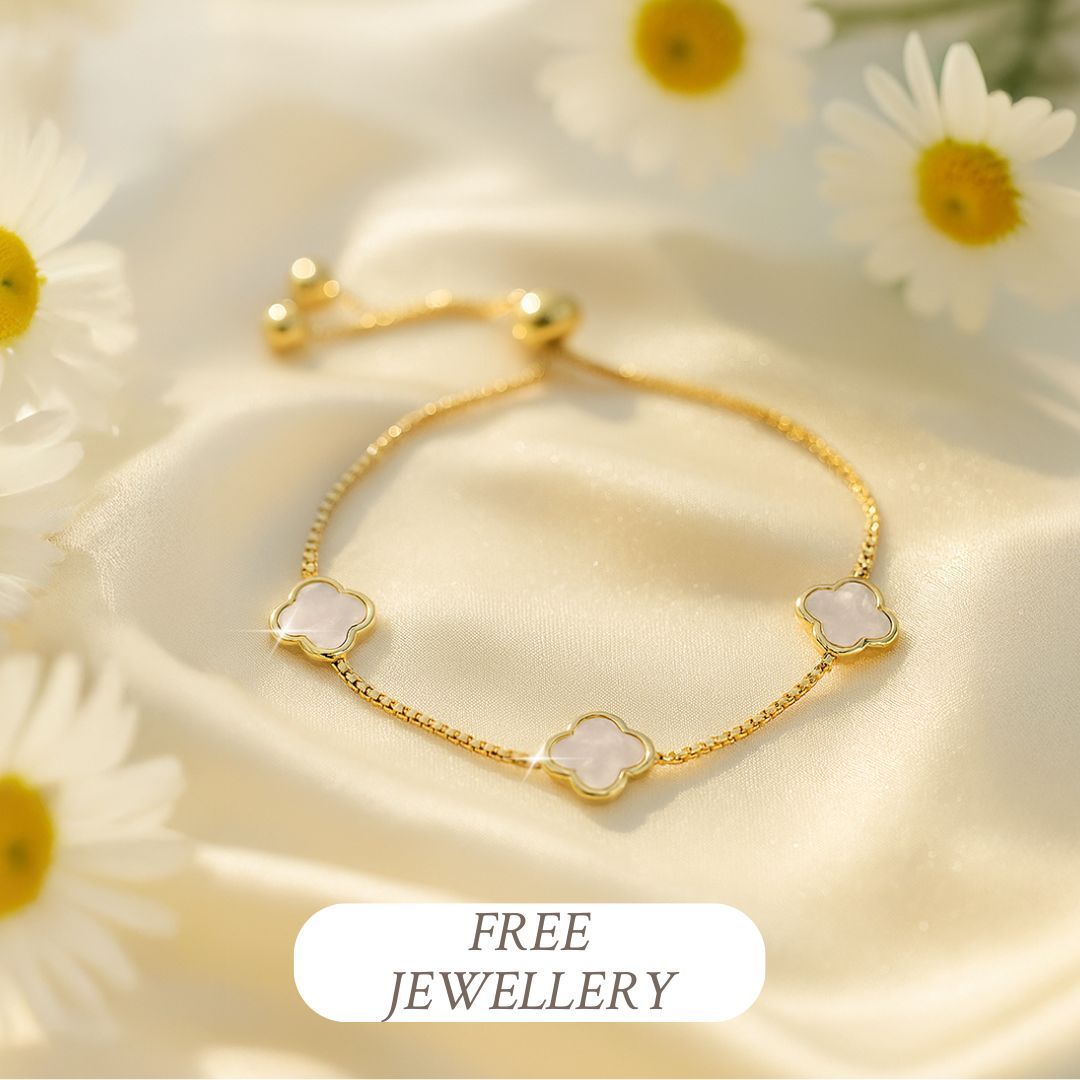 Clover Friendship Bracelet Gold