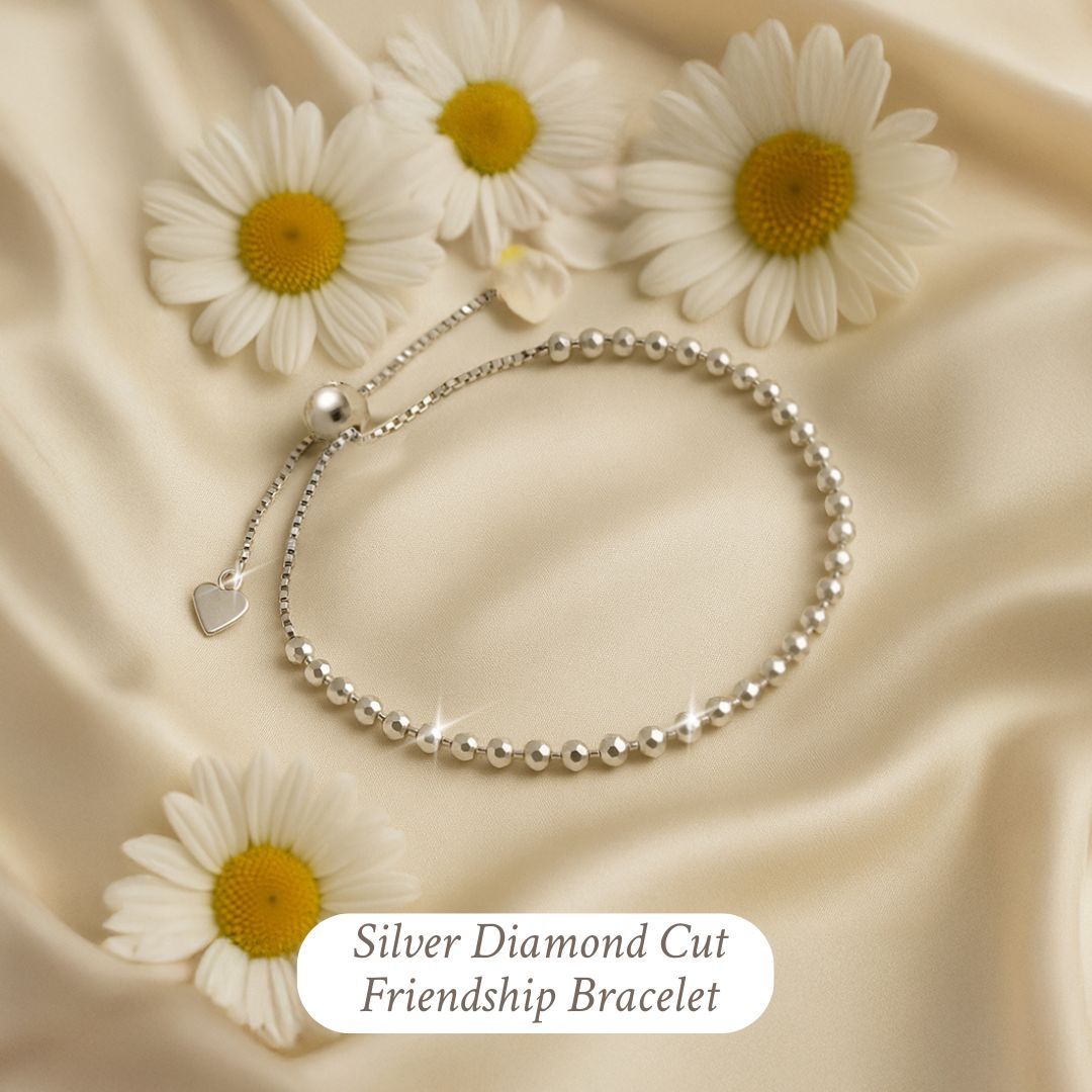 Diamond cut friendship bracelet 