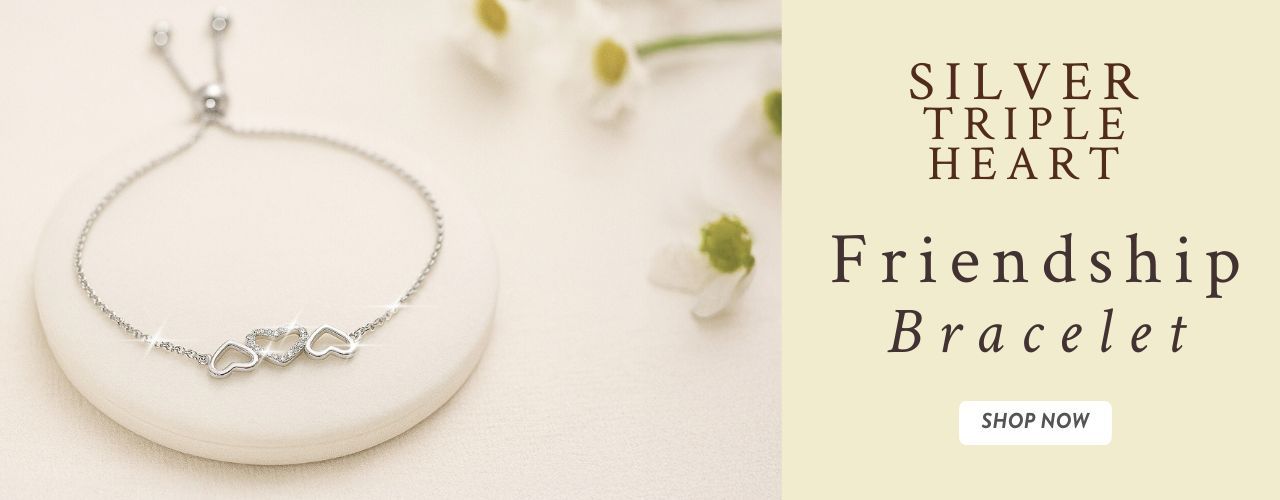 Triple Heart Friendship Bracelet