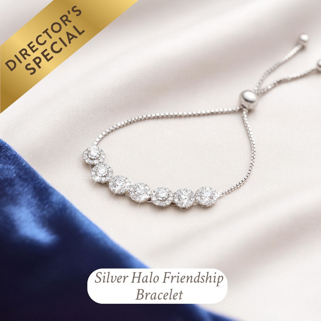 Silver Halo Friendship Bracelet