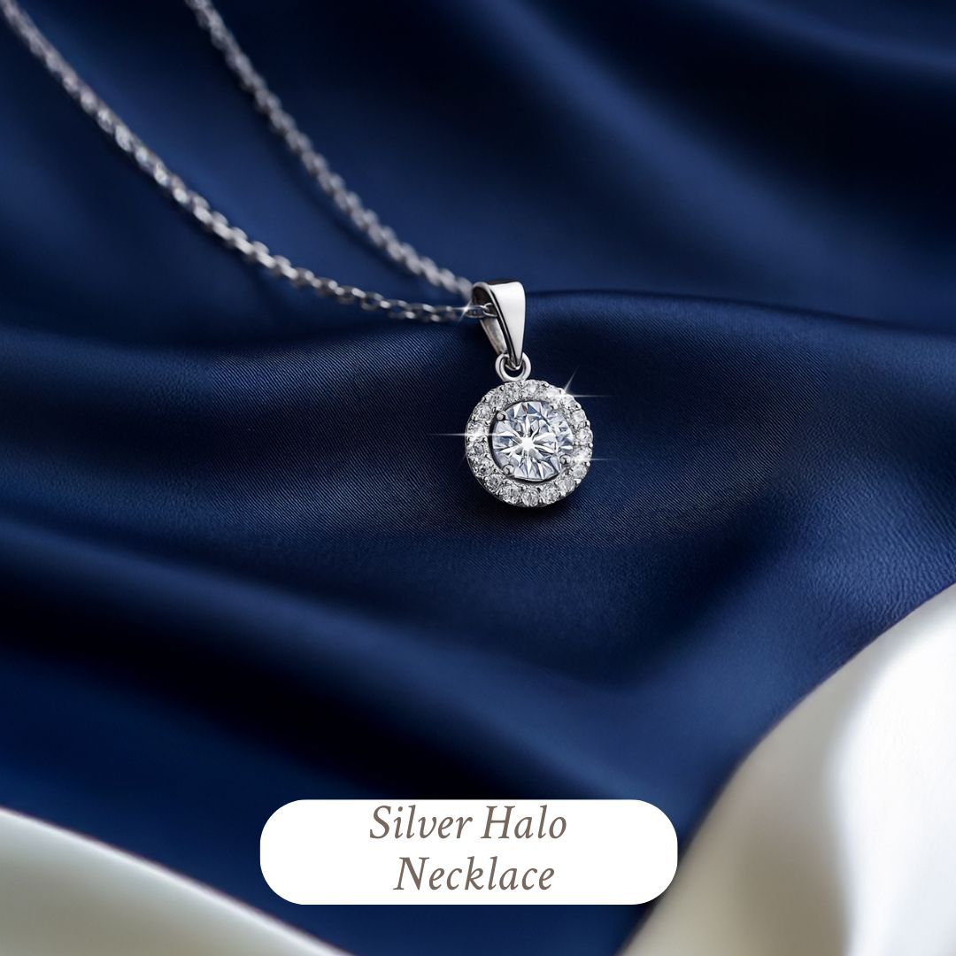 Silver Halo Necklace