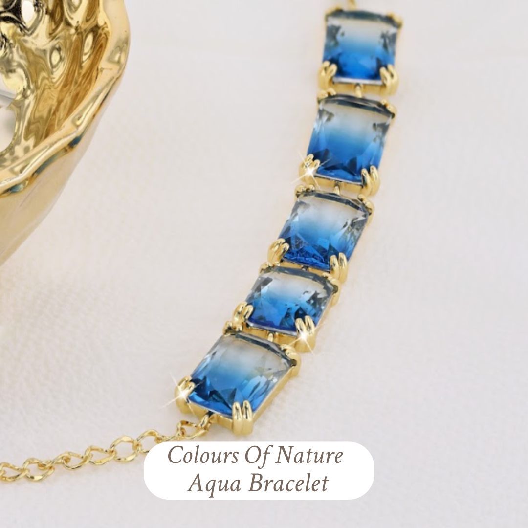 Colours of Nature Bracelet Aqua blue