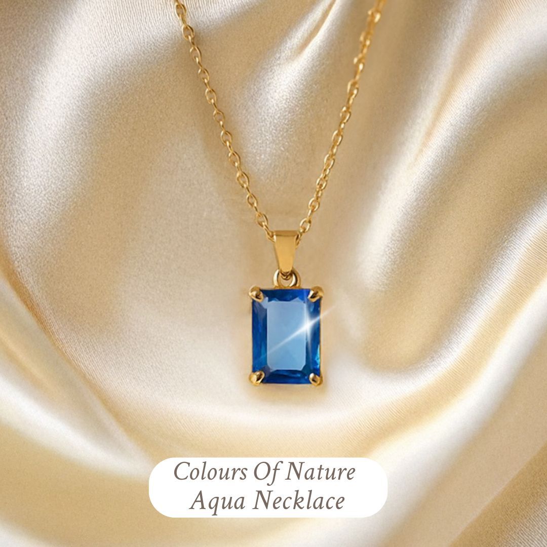 Colours of Nature Necklace Aqua