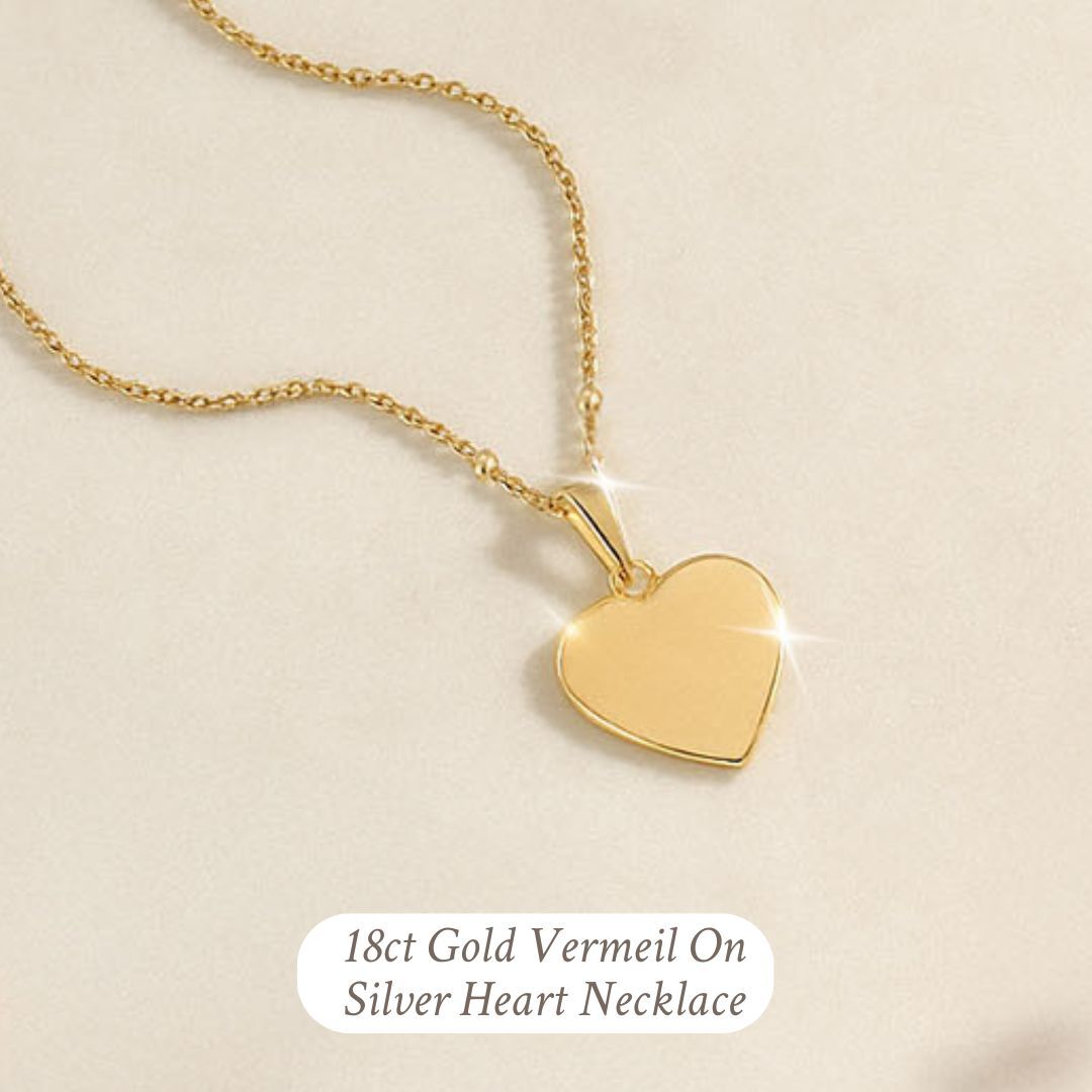 Gold heart necklace