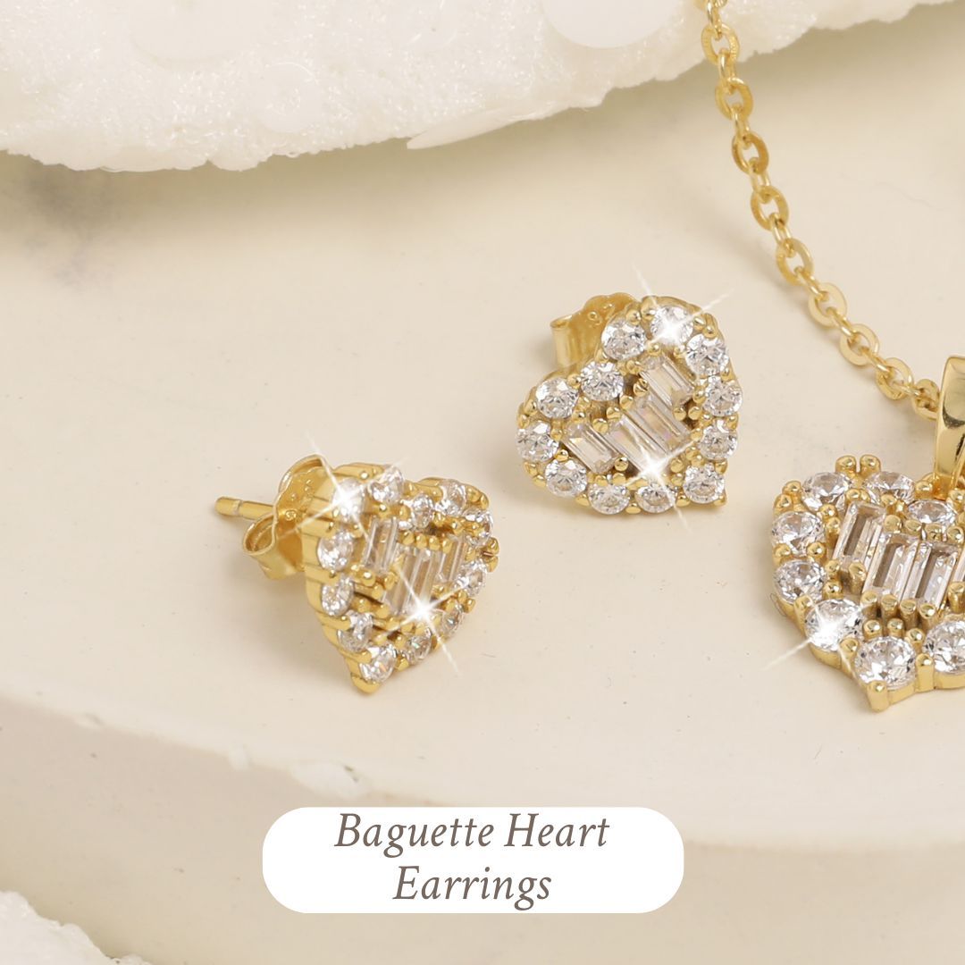 Baguette earrings