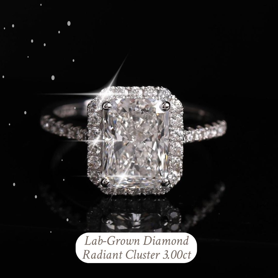 Cluster Lab-Grown Diamond Ring 