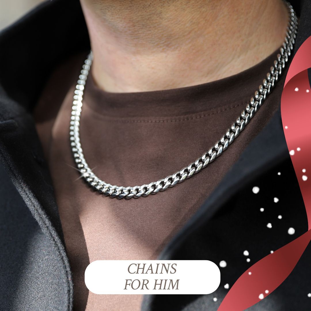 Mens Chain Necklaces Christmas Gifts