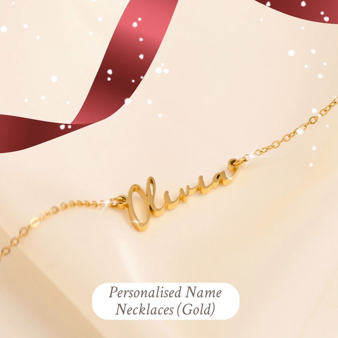 Personalised Name Necklace Gold 