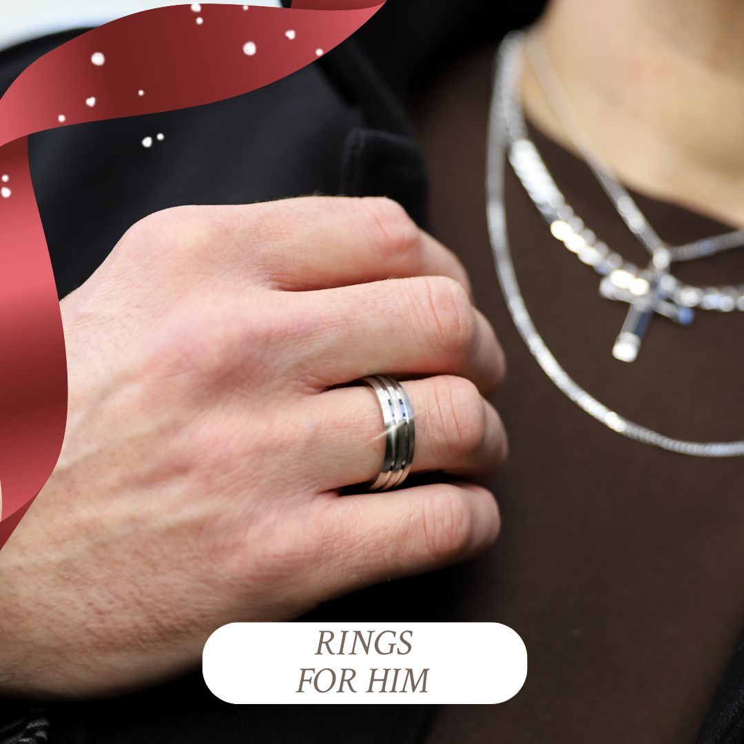 Mens Rings Jewellery Gifts Christmas