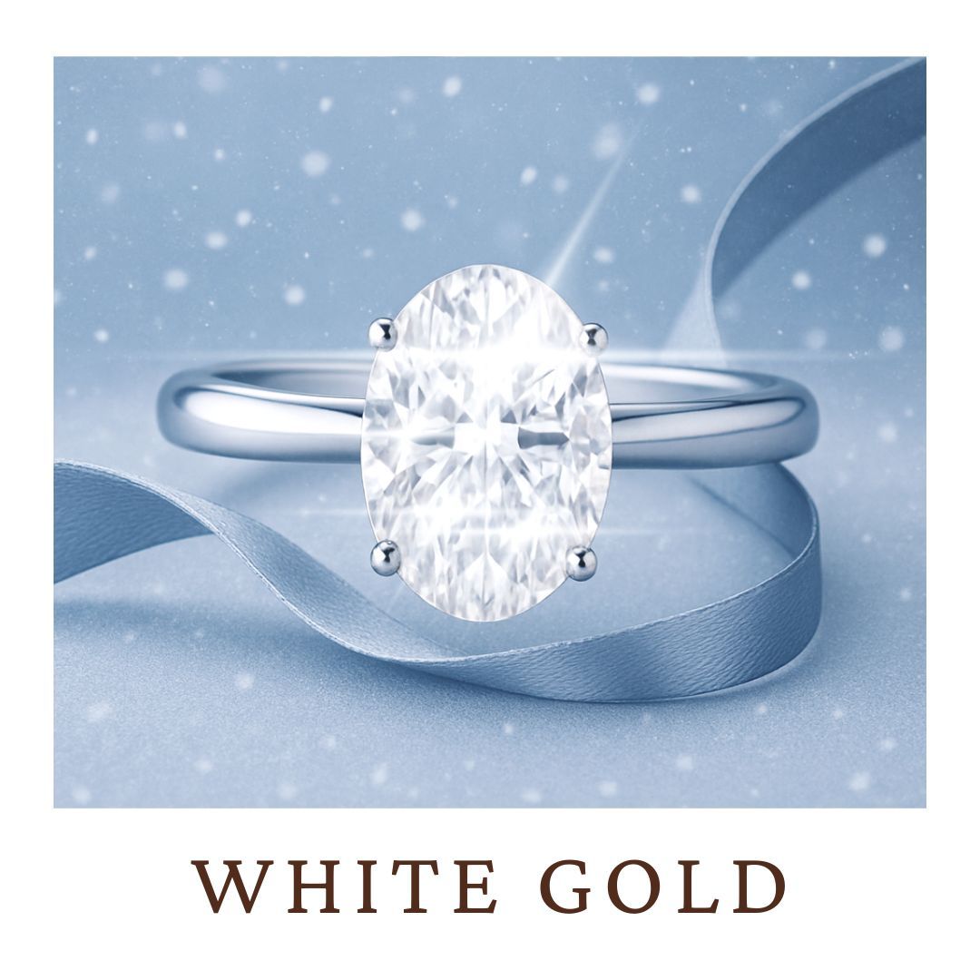 White Gold Engagement Rings Silver