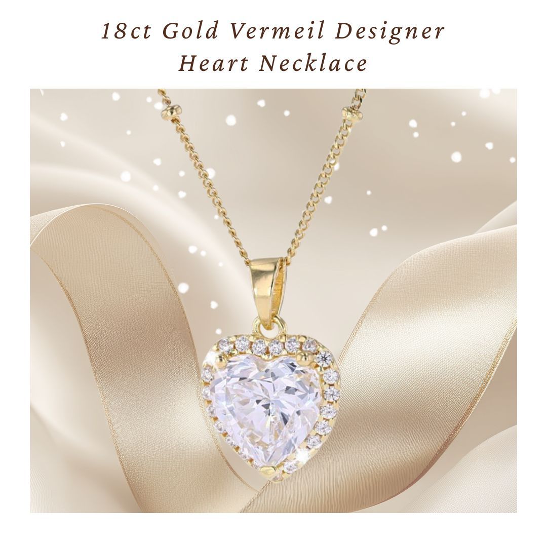 Heart Necklace 18ct Gold