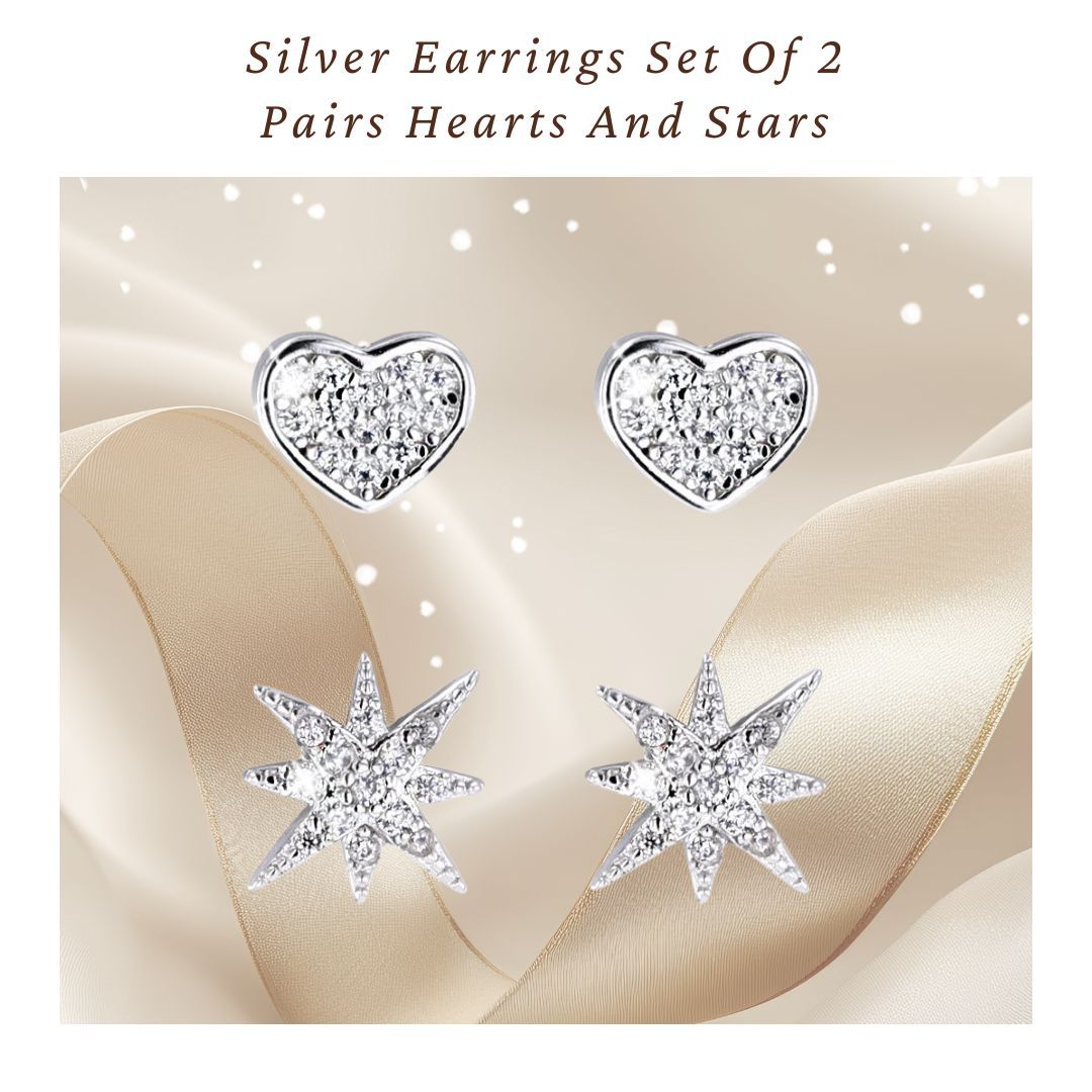 Earrings Set Silver