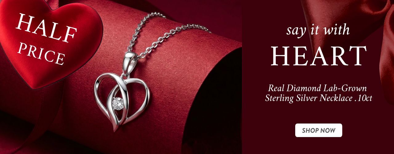 Real Diamond Heart Necklace