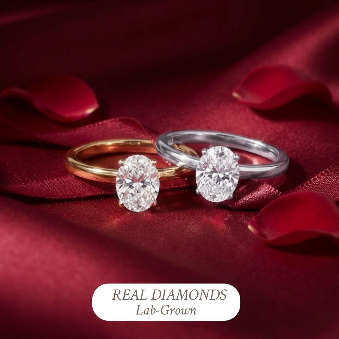 Real Diamonds Lab-Grown Diamond Rings Valentines Day
