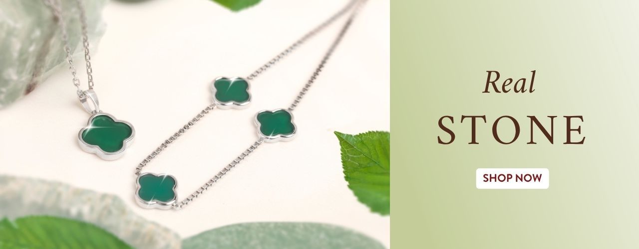 Real Stone Jewellery Real Agate, Amazonite and Onyx
