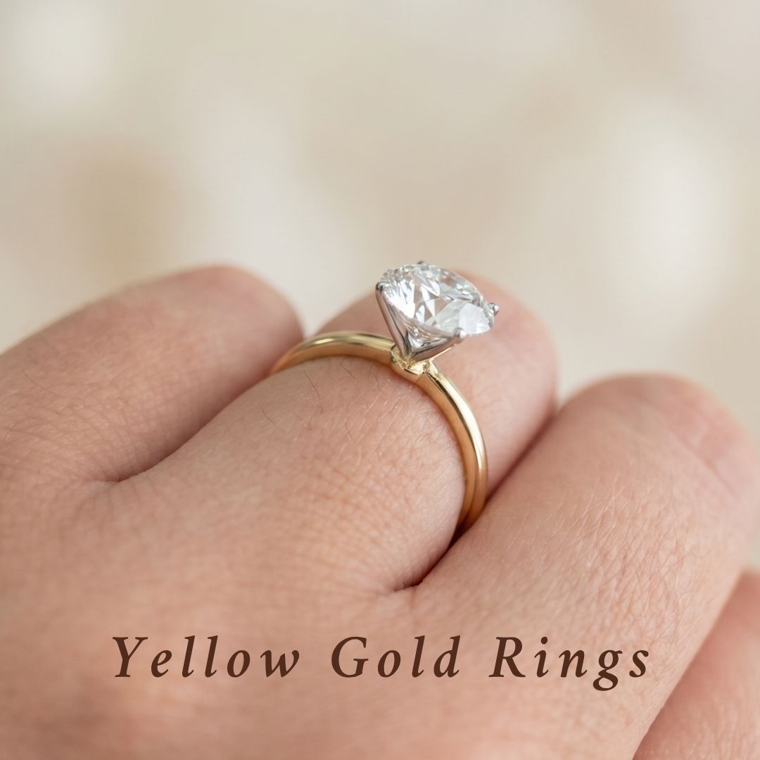 Real Diamond Lab-Grown Yellow Gold