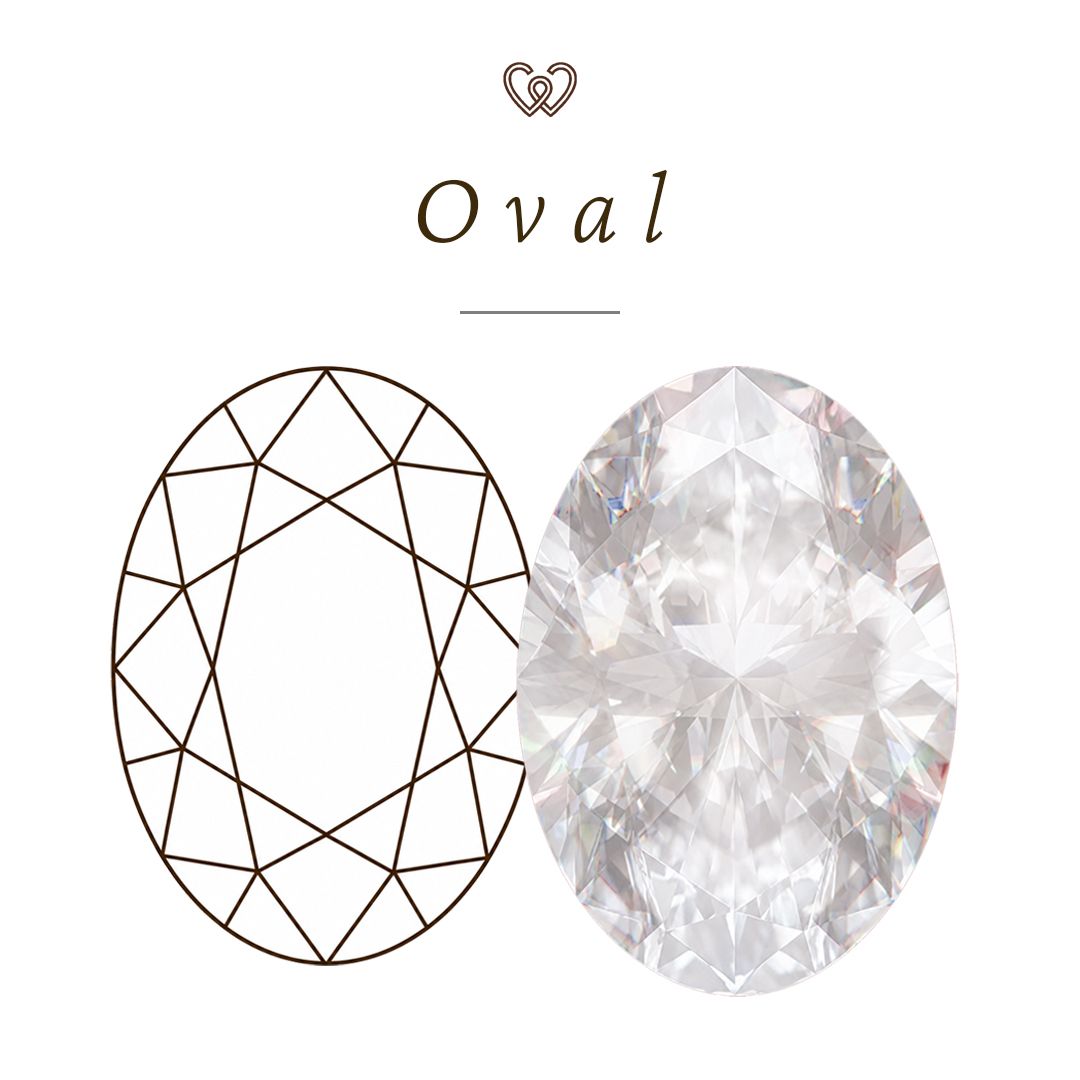 Oval engagement rings