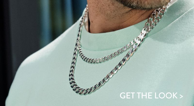 Mens Warren James Jewellers | Men'S Iced Tag Pendant & Chain Initial 'Q' •  Charyjewellery