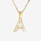 Gold Initial Pendant Necklaces For Her