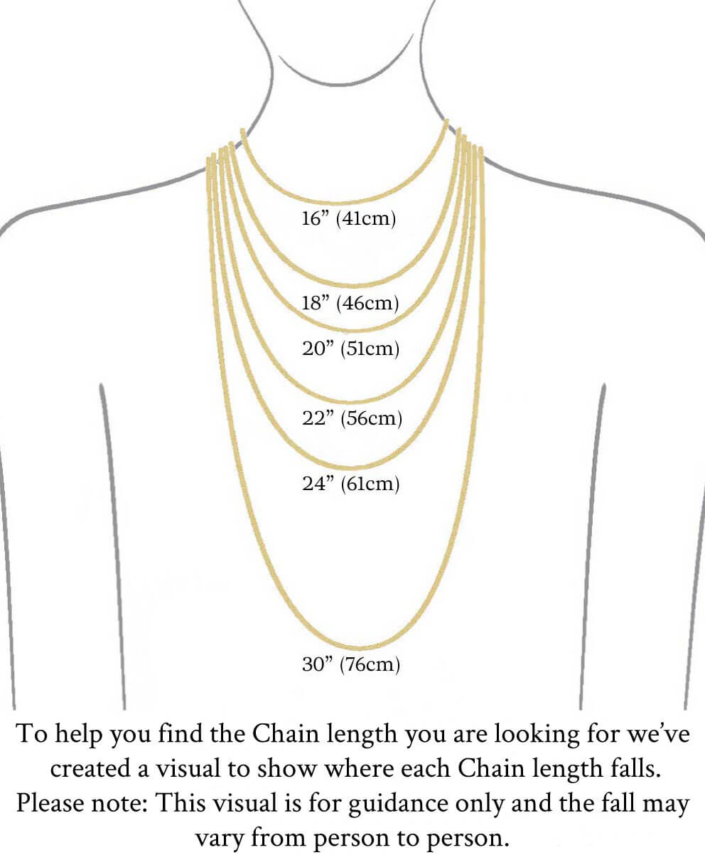 Womens Necklace Size Chart