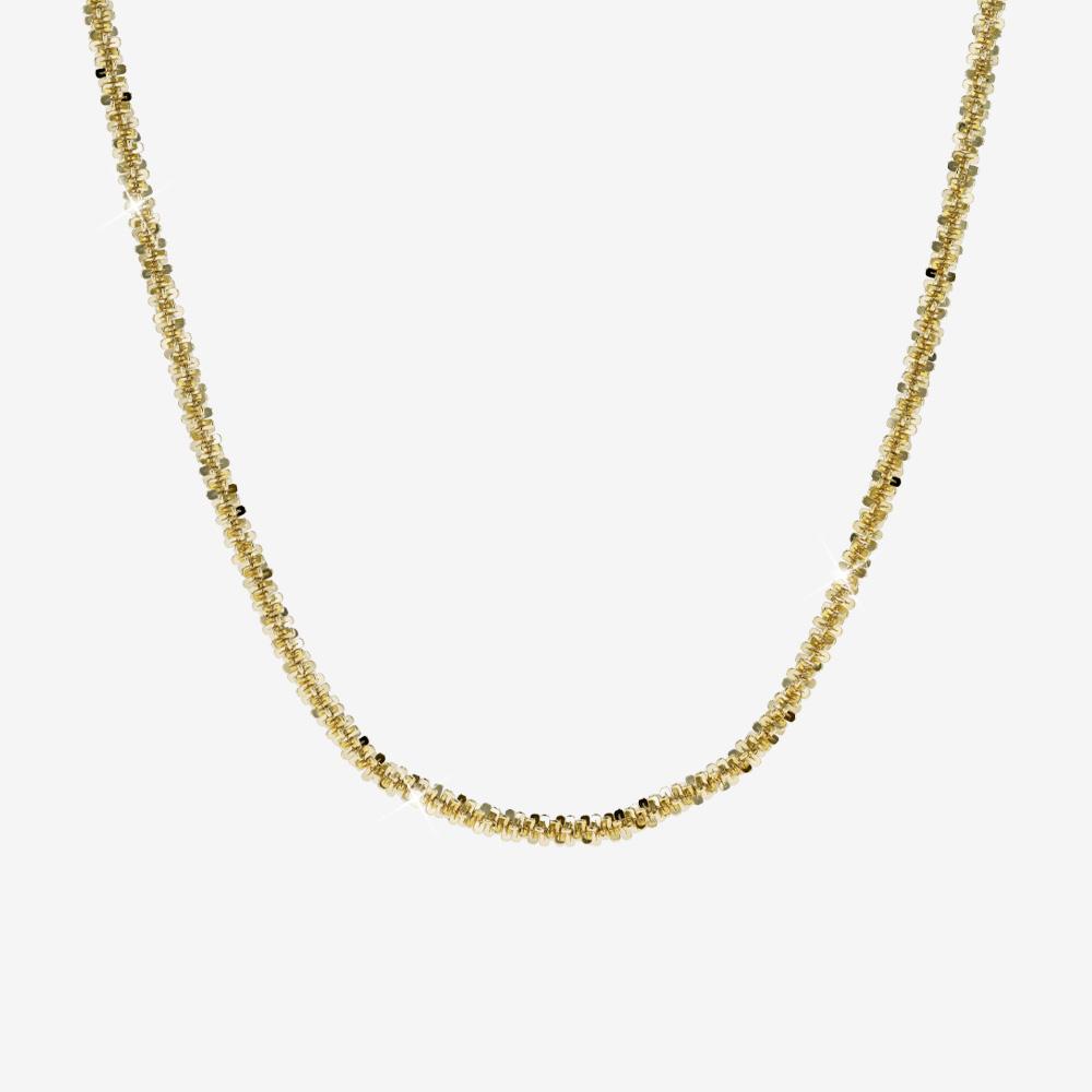 18ct Gold On Silver Sparkle Designer Necklace