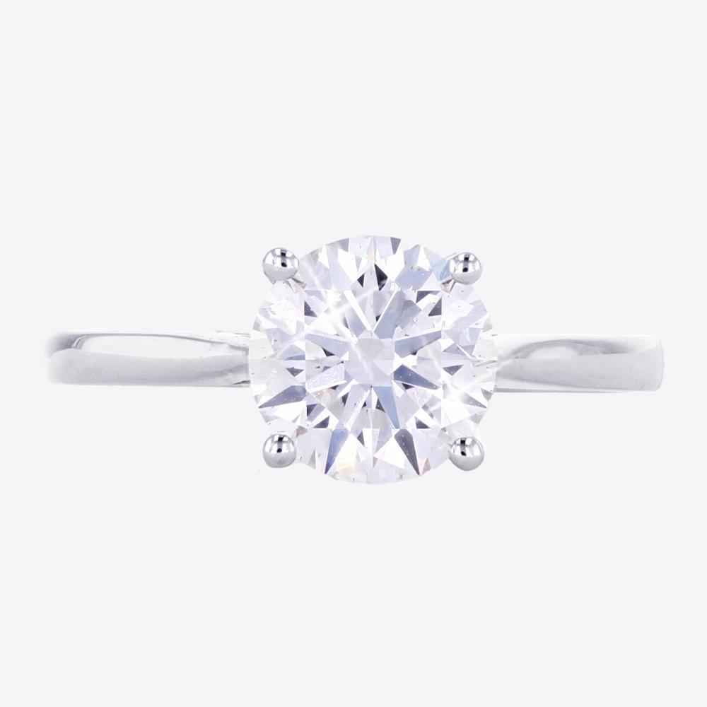 18ct White Gold Real Diamond Lab-Grown Solitaire 2.00ct