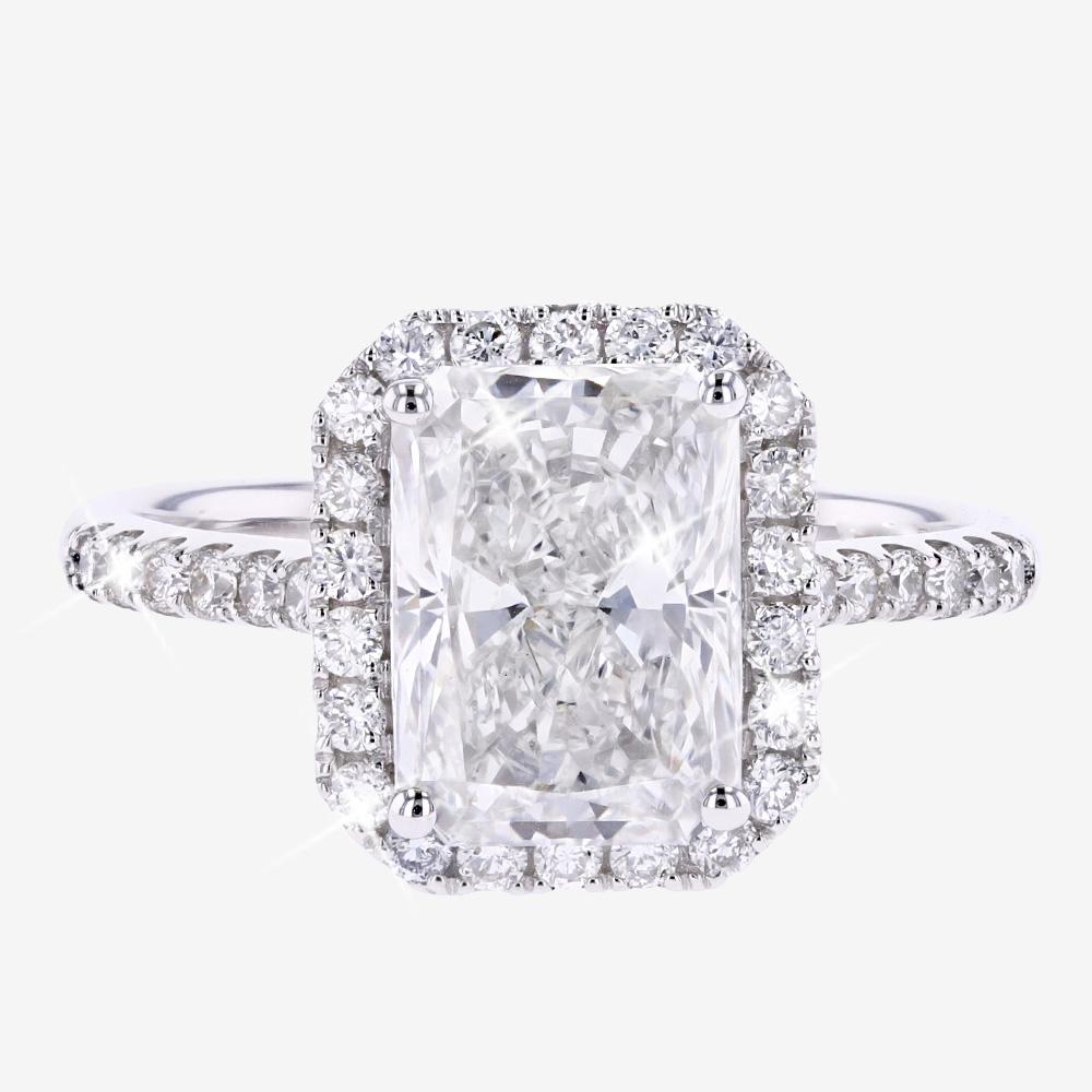 Silver Halo Cluster Ring Warren James Warren James White Gold - Main Image