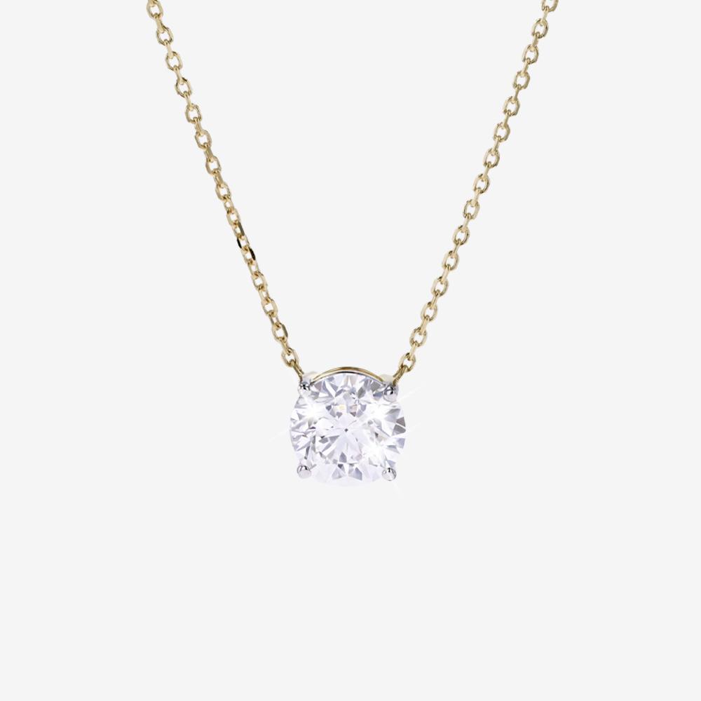 9ct Gold Real Diamond Lab-Grown Necklace 1.00ct