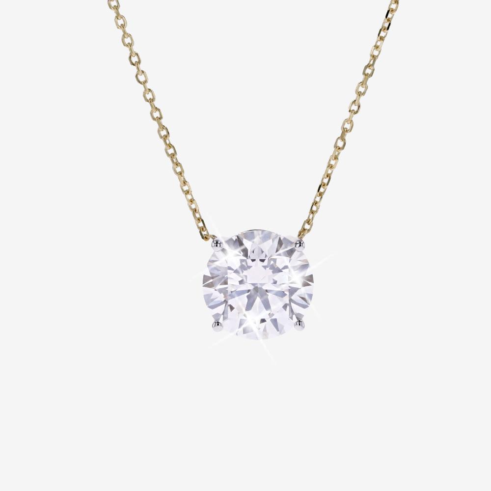 9ct Gold Real Diamond Lab-Grown Necklace 2.00ct