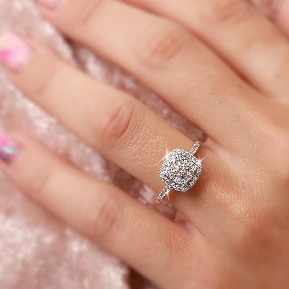 Diamond Ring Warren James Silver Cluster Ring Warren James Silver