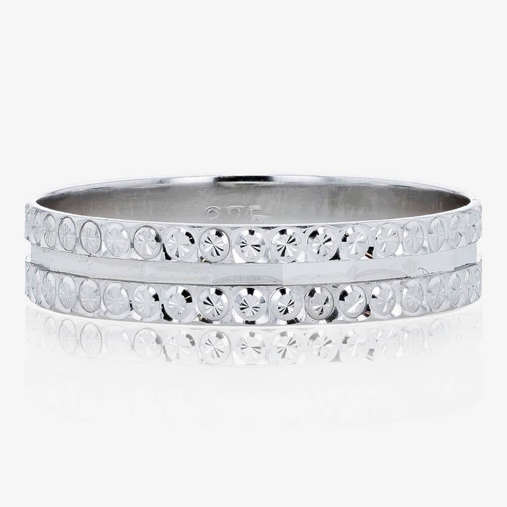  9ct  White Gold  Ladies  Wedding  Ring 