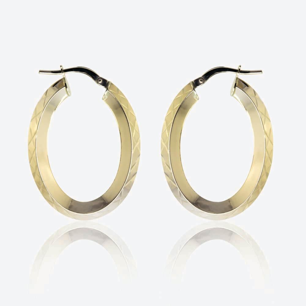 Tania 9ct Gold Creole Earrings at Warren James