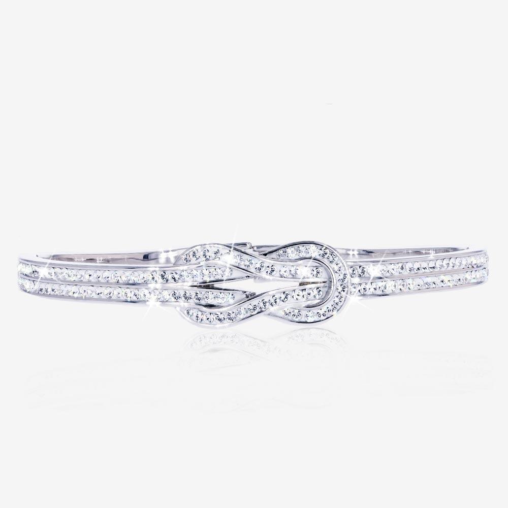 Swarovski® Crystals Knot Bangle Warren James
