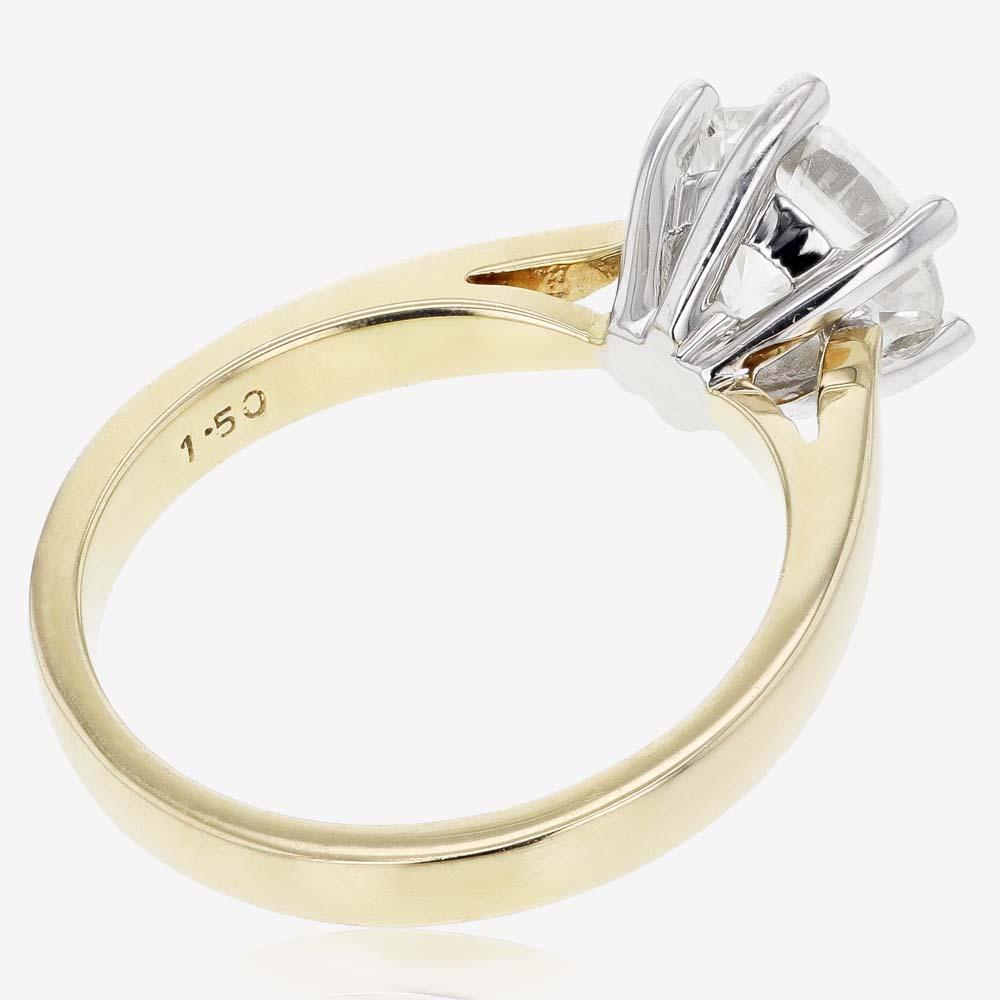 18ct Gold Diamond Solitaire Ring 1.50ct Warren James