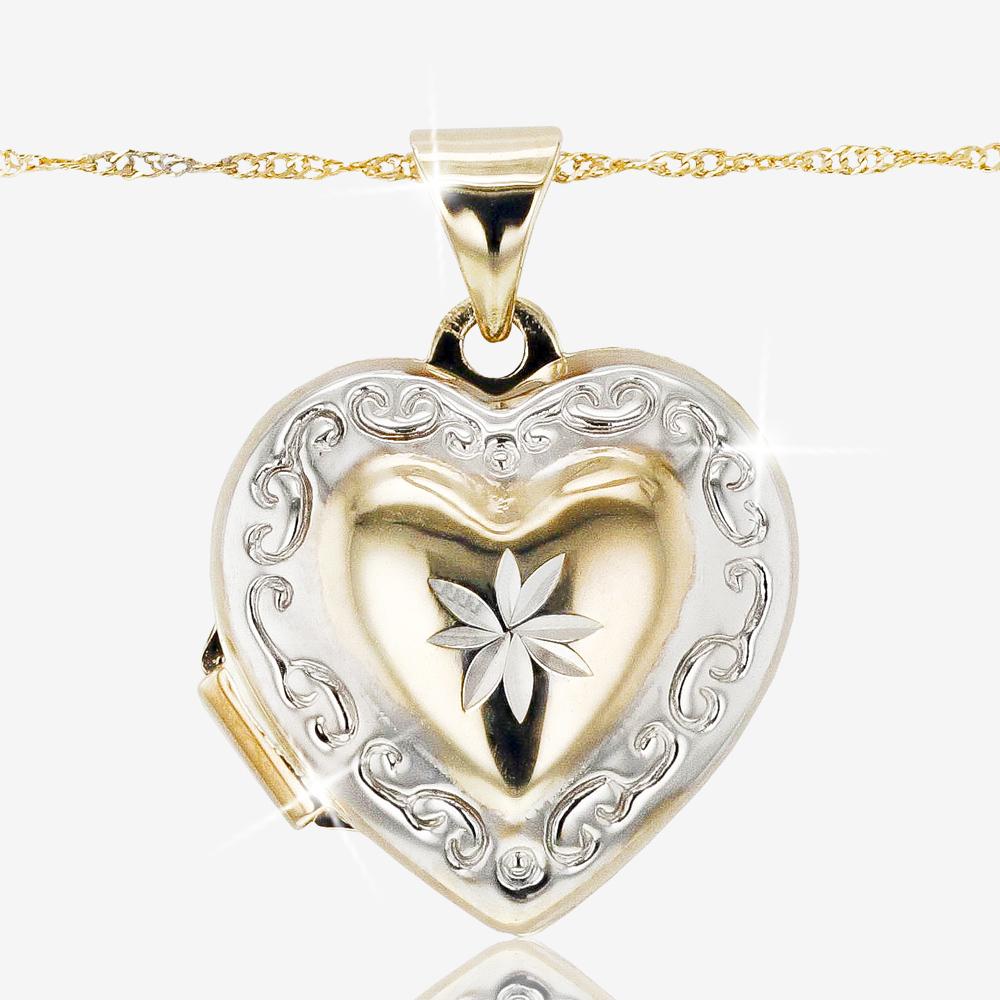 9ct Gold Heart Locket Necklace | Warren James
