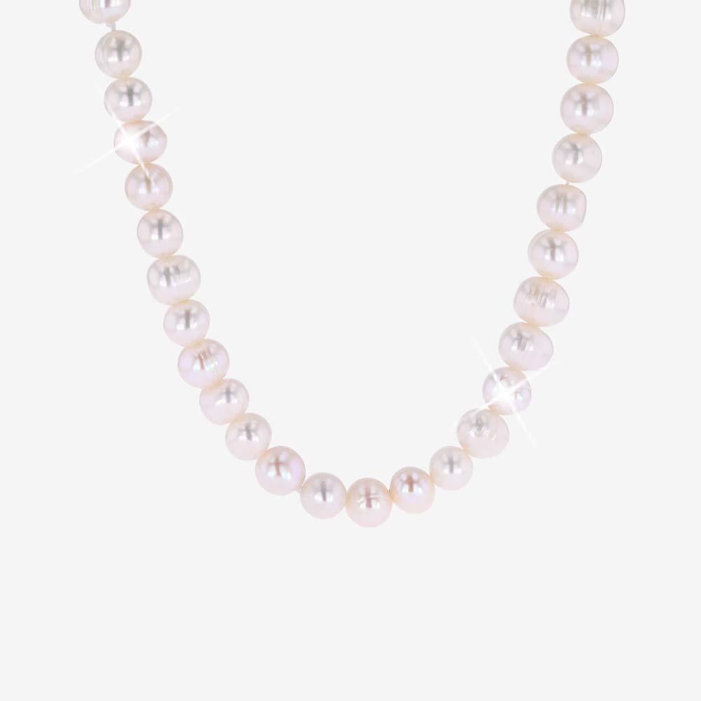 Real Cultured Freshwater Pearl Necklace 6-7mm