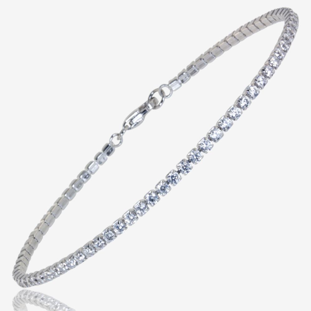 Tennis bracelet mens silver Clearance