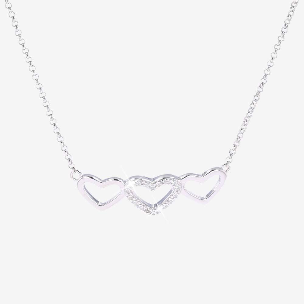 WARREN JAMES STERLING Silver Heart Necklace In Box £5.00 - PicClick UK