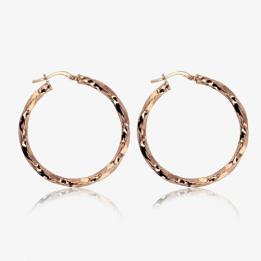 Warren james gold creole earrings Clearance