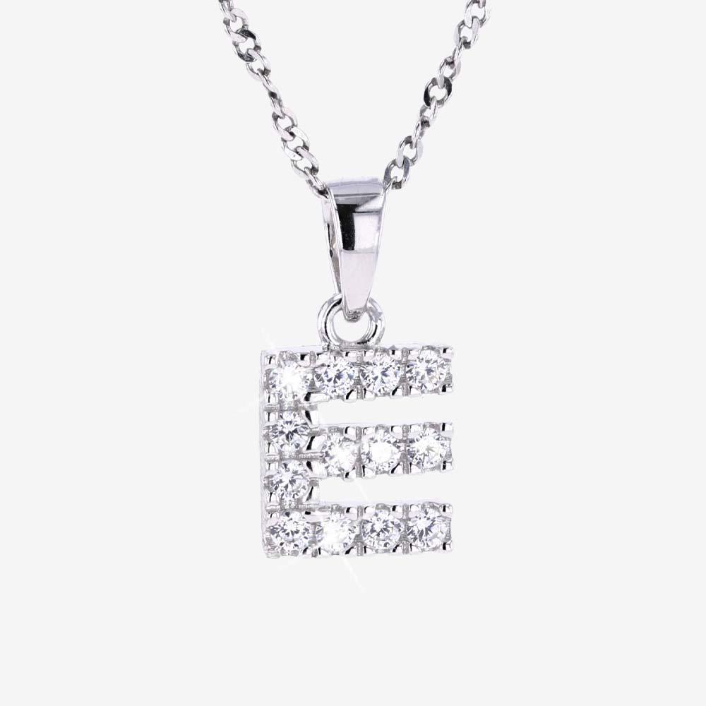 Mens Iced I Initial Tag Pendant & Chain | Warren James