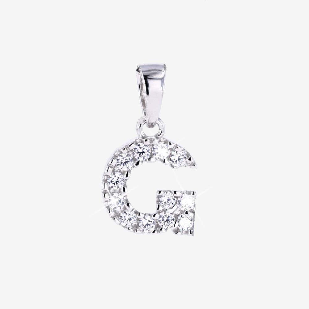 Sterling Silver G Initial Pendant Warren James