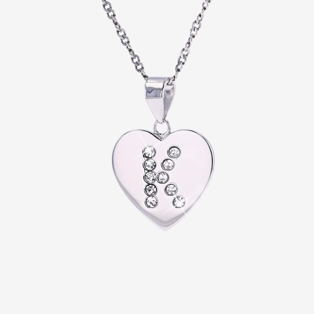 Silver Real Diamond Lab Grown Heart Necklace .10cts | Warren James