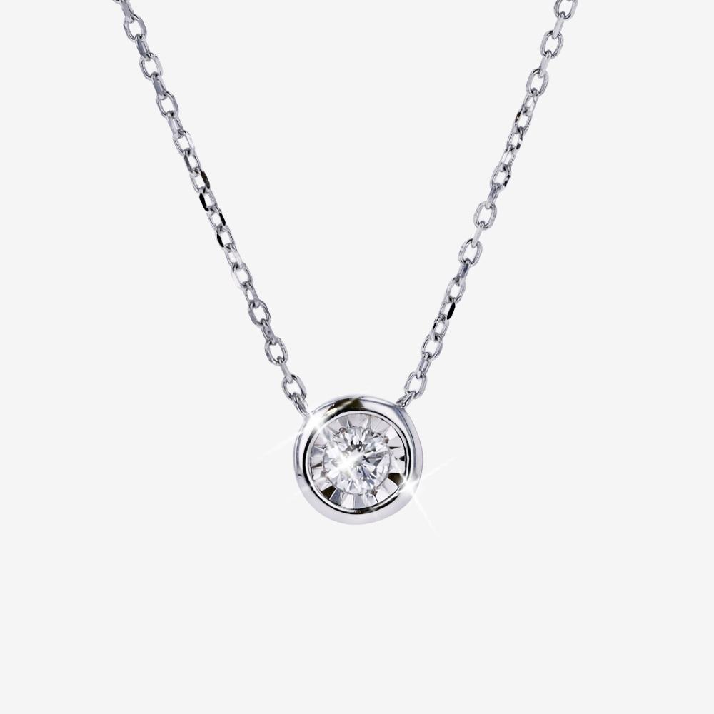 Diamond Lab-Grown Necklace .10ct